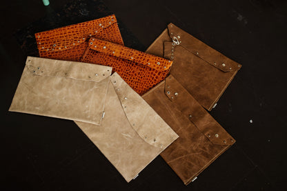 Studded Hide Pouch