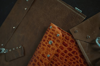 Studded Hide Pouch