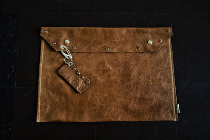 Studded Hide Pouch