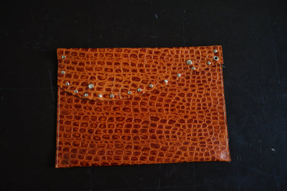 Studded Hide Pouch